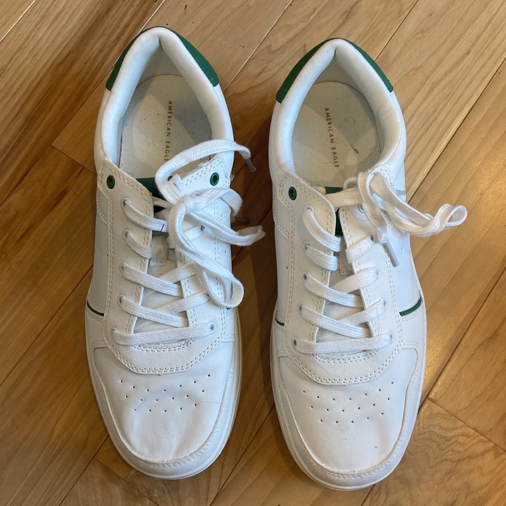 brand new white and green sneakers🤍